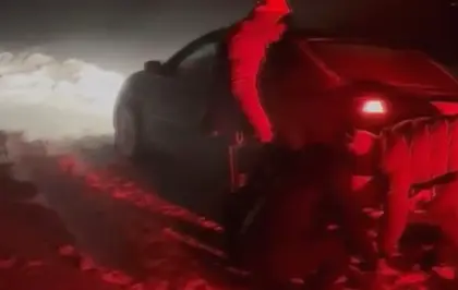 Ardahan'da tipide mahsur kalan vatandaşları AFAD kurtardı