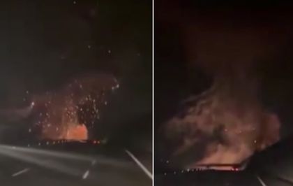 F-16'nın düşme anı! Görüntüye sürücünün sorusu damga vurdu