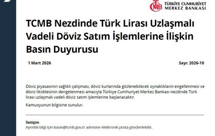 Merkez Bankası'ndan döviz açıklaması