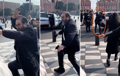 Nice'te Filistin standında provokasyon girişimi: Hem saldırdı hem ''Mağdurum'' dedi