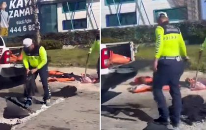 Buca Belediyesi uyuma: Bozuk yolları jandarma onarıyor
