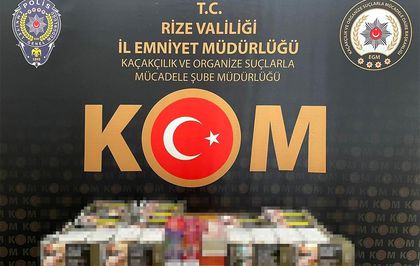 Rize'de kaçakçılık operasyonu