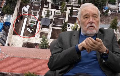İlber Ortaylı'nın defnedileceği Fatih Camii haziresi dronla görüntülendi