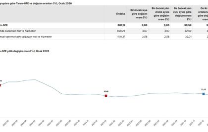 TÜİK: Tarımsal Girdi Fiyatları Ocak Ayında Yüzde 30,59 Arttı