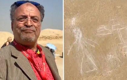 Tur rehberi Mısır'da 4 bin yıllık piramide çöp adam ve kadın çizdi, hapis cezası alabilir