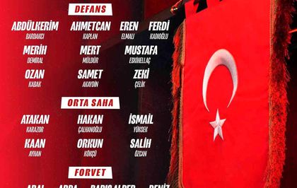 A Milli Futbol Takımı'nın, FIFA Dünya Kupası play-off maçları kadrosu açıklandı
