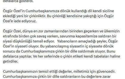AK Parti'li Çelik: Yabancıların amaçladığı şeyler, Özgür Özel'in siyaseti oluyor