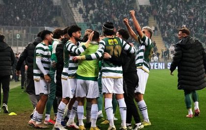 Bursaspor'dan şampiyonluk yarışında kritik galibiyet