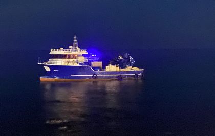 Karaya oturan balıkçı teknesinin kaptanı tahliye edildi