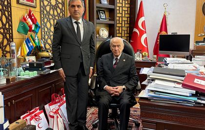 Samsun İl Başkanı Mucur, MHP Genel Başkanı Bahçeli'yi ziyaret etti