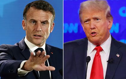 Macron'dan kendisini eşi üzerinden hedef alan Trump'a olay yanıt