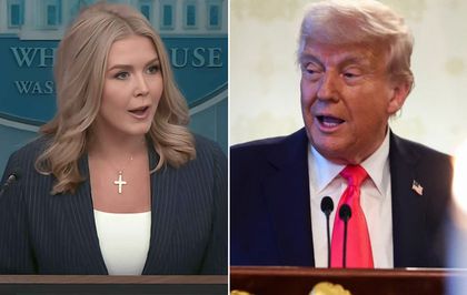Trump'tan Beyaz Saray Sözcüsü Leavitt'i endişelendiren şaka: Onu kovalım mı?