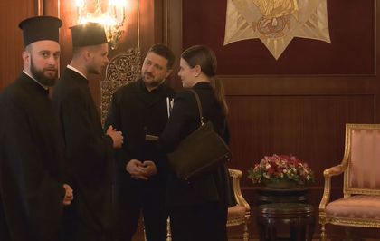 Zelenskiy Fener Rum Ortodoks Patrikhanesi'ni ziyaret ediyor