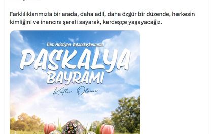 Özgür Özel'den Hristiyan dini liderlere 'Paskalya' tebriği
