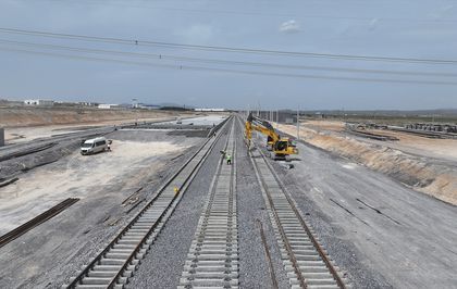 Sanayicinin ihracatını kolaylaştıracak demir yolu lojistik merkezinin yüzde 70'i tamamlandı