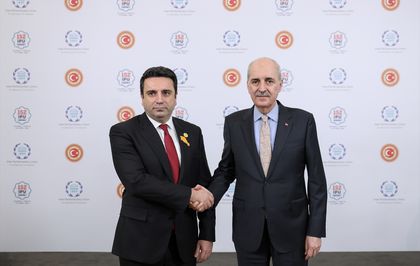 TBMM Başkanı Kurtulmuş, Ermenistan Ulusal Meclis Başkanı Simonyan ile görüştü
