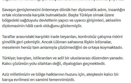 Bahçeli: Ateşkes kararını memnuniyetle karşılıyoruz