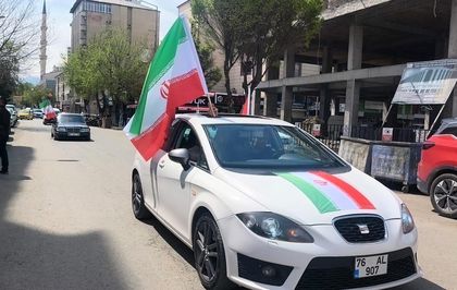 Iğdır'da 500 araçlık konvoyla ''Zalimin Karşısındayız'' mesajı