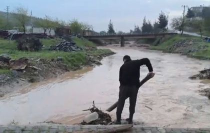 Nurdağı'nda Şiddetli Yağış Sonrası Su Baskınları