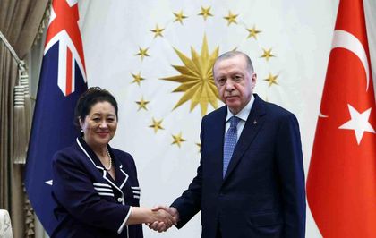 Cumhurbaşkanı Erdoğan, Yeni Zelanda Genel Valisi Kiro'yu kabul etti