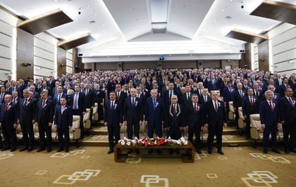 Cumhurbaşkanı Erdoğan, AYM'nin 64'üncü kuruluş yıl dönümü törenine katıldı