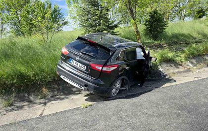Otoyolda dolu yağışı kazaları beraberinde getirdi: 2 yaralı