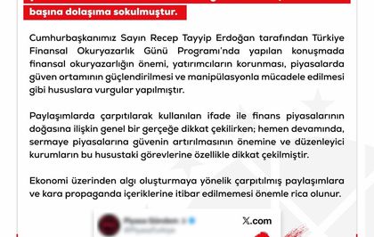 DMM'den Erdoğan'ın 'sermaye piyasaları' sözlerine ilişkin açıklama: Bağlamından koparıldı