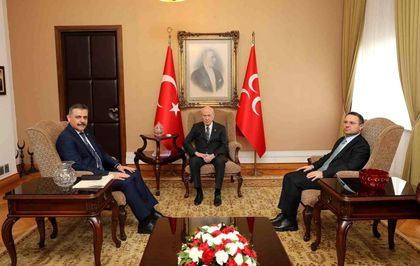 Adalet Bakanı Gürlek ve İçişleri Bakanı Çiftçi, TBMM'de MHP lideri Bahçeli'yi ziyaret etti