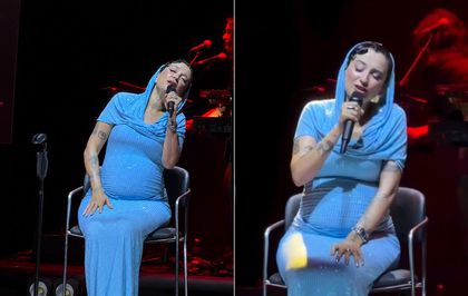 Karnı burnunda Melike Şahin konserlerine oturarak devam ediyor