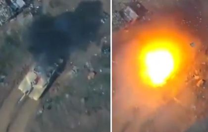 Husiler, ABD yapımı tankı böyle imha etti