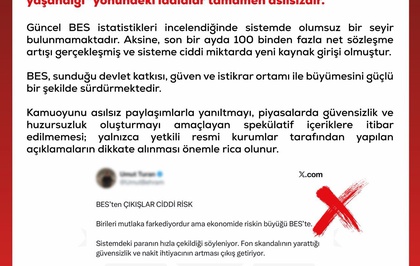 DMM, BES'ten çıkış iddialarını asılsız buldu, son ayda 100 binden fazla artış var