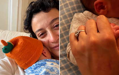 Melike Şahin’den oğlu Robin’le ilk fotoğraflar! Lohusalara da selam gönderdi