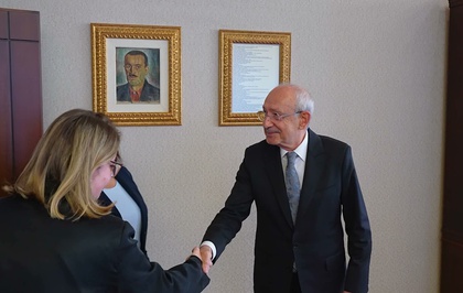 CHP Genel Başkanı Kılıçdaroğlu, AB Türkiye Delegasyonu Başkanı Orav ile görüştü