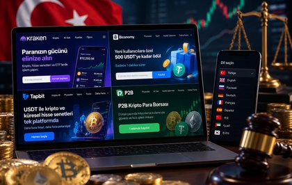 Global kripto borsaları Türkçede ısrarcı: Kraken, Biconomy, Tapbit ve P2B dil desteğini kaldırmıyor