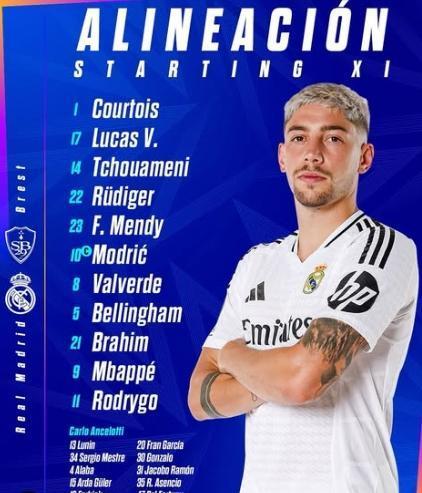 Brest Real Madrid, Arda Güler oynuyor mu, ilk 11'de mi, kadroda mı?