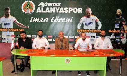 Alanyaspor, Haydar Yılmaz, Efecan Karaca ve Giorgios Tzavellas'ın Sözleşmelerini Uzattı