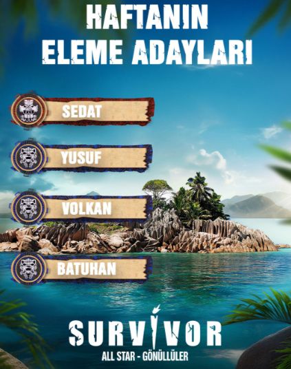 Survivor eleme adayları kim? 8 Mayıs Perşembe Survivor'da potada kimler var?