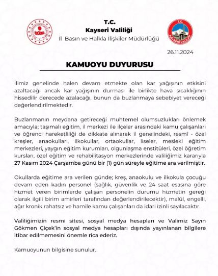 Bugün okullar tatil mi, okul yok mu SON DAKİKA!