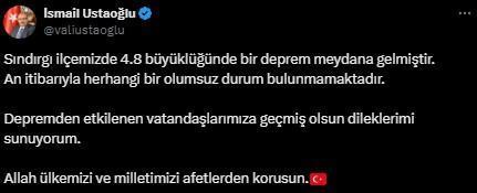 Balıkesir'de ardı ardına 4.8, 4.3 ve 4.2 büyüklüğünde deprem