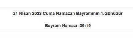 Gaziantep bayram namazı saat kaçta? Gaziantep Ramazan Bayramı namazı saat kaçta? Gaziantep bayram namazı saati