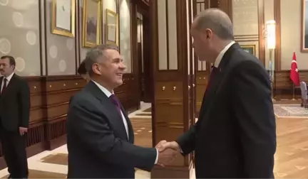 Arşiv) Büyükelçi Karlov, Cumhurbaşkanı Erdoğan, Tataristan Cumhurbaşkanı Minnihanov'u Görüşmesinde