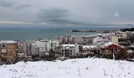 Teşvikiye'de Baraj Göleti Dondu