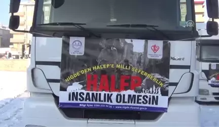 Niğde'den Haleplilere Yardım