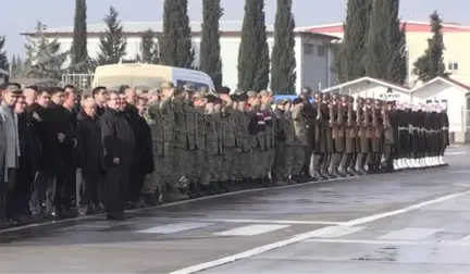 El Bab'da Şehit Düşen 2 Askerin Naaşı Memleketlerine Uğurlandı (3)