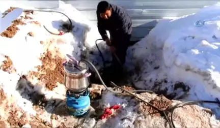 Van) Suyu Donan Vatandaş Çareyi Düdüklü Tencerede Buldu