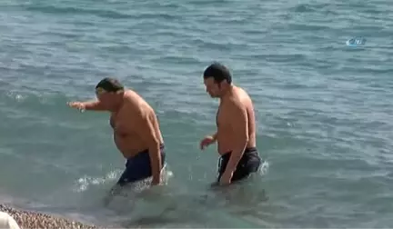 Antalya'da Kar Manzaralı Deniz Keyfi