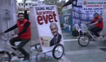 Evet' Bisikletleri Nazilli Sokaklarında