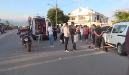 Yayaya Çarpan Motosiklet Sürücüsü Öldü, Yaya Ağır Yaralandı... Kaza Anı Kamerada