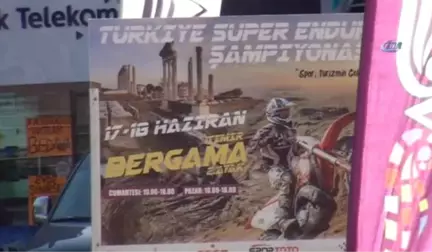 Bergama'da Enduro Şampiyonası Nefes Kesti