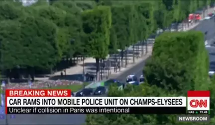 Paris Şanzelize'de Polis Operasyonu